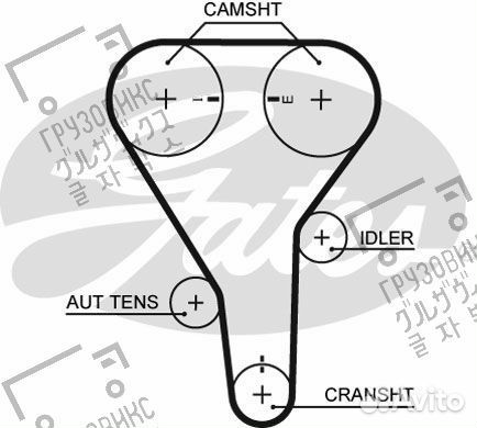 Ремень грм, Gates 5356XS