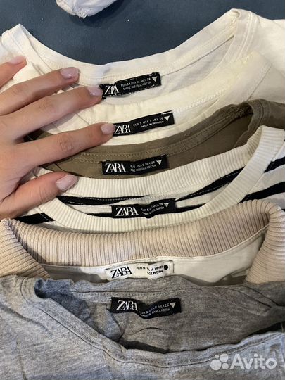 Футболки zara 6 штук s/m