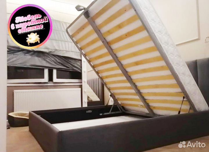 Кровать односпальная с матрасом новая