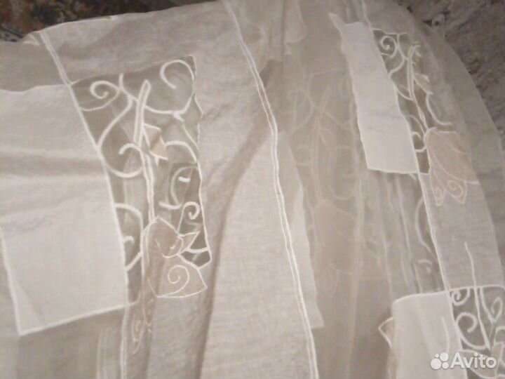 Тюль 3,5 в сборке. 5 м ширина. высота 2,45