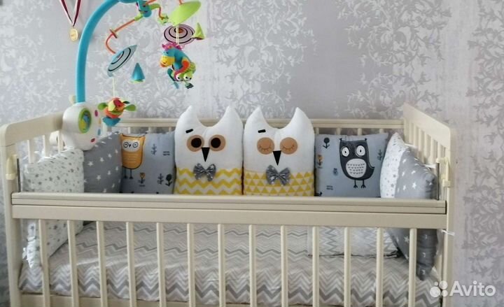 Бортики в детскую кроватку
