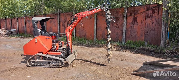 Услуги мини экскаватора, ямобур