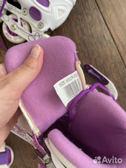 Роликовые коньки детские с защитой