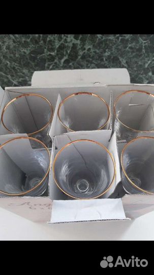 Фужеры Чехия новые