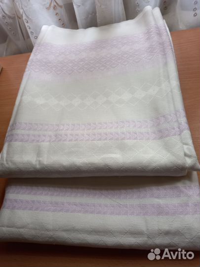 Простынь лен жаккард СССР