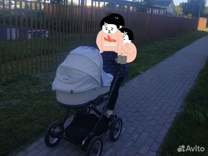 Коляска 2 в 1 бу