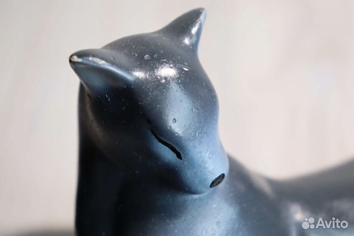 Статуэтка собака, кошка и котенок