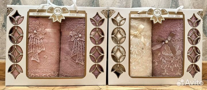 Набор махровых полотенец люкс 3 набора