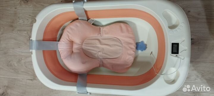 Ванночка для купания складная с термометром