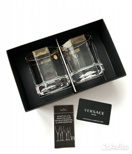 Бокалы для виски Versace Medusa Lumiere