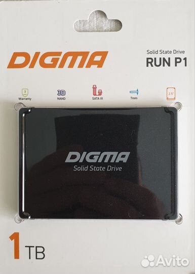 SSD диск Digma Run P1 1 Tb