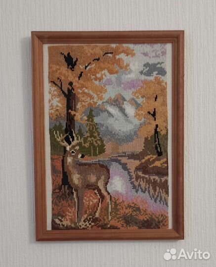 Картина вышитая крестом