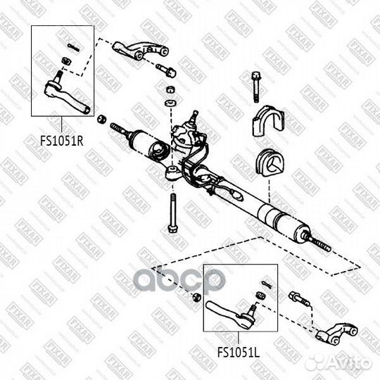 Наконечник рулевой тяги FS1051L fixar