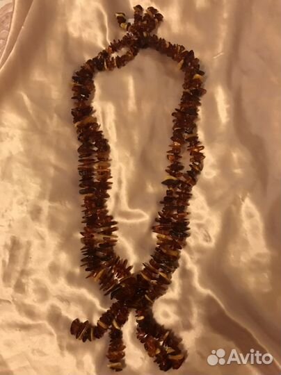 Колье Бусы Из природного янтаря