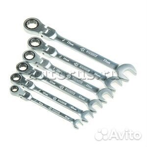 Набор ключей комбинир. трещоточные, шарнирные