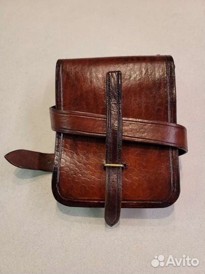 Кожаная мужская поясная сумка