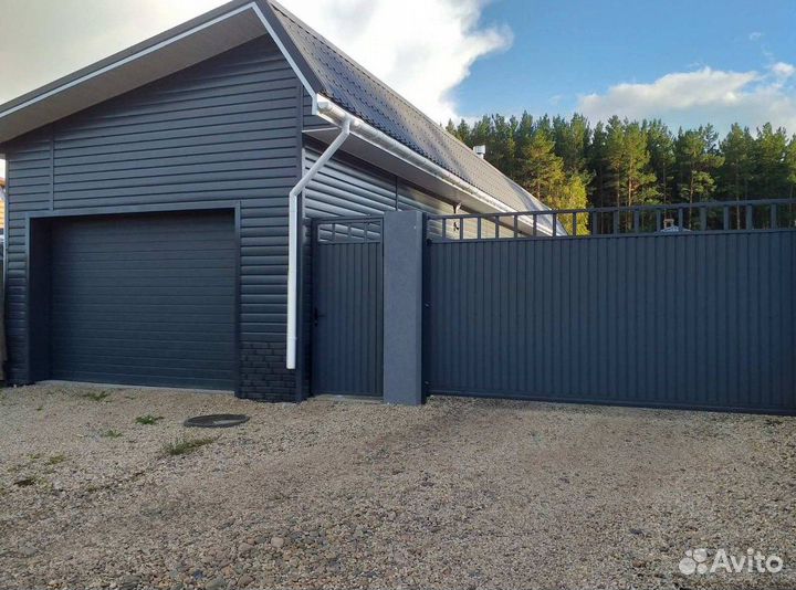 Откатные ворота для дома