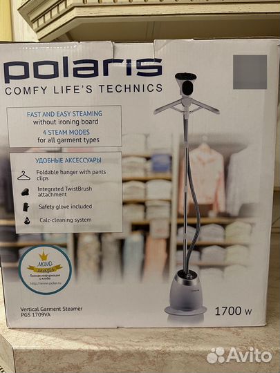 Вертикальный отпариватель polaris