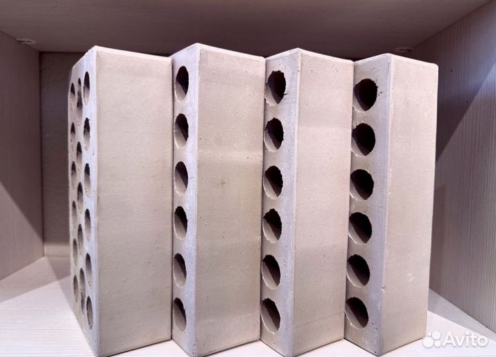 Кирпич гладкий лицевой - Серебро (серого цвета)