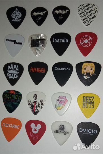 Медиаторы для гитары (guitar pics)