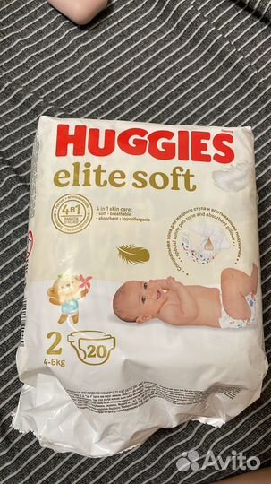 Подгузники huggies elite soft 2