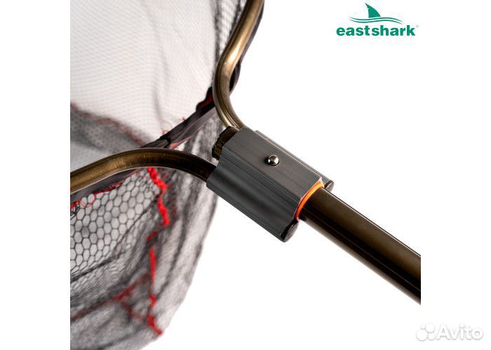 Подсак прорез. полукруглый 75*75см мет. ручка 1,9м