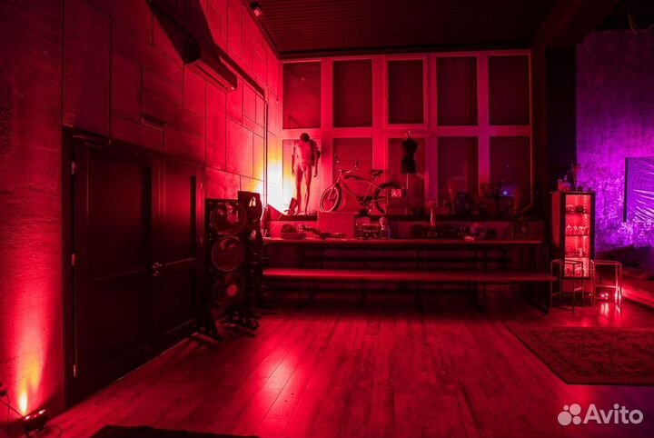 Аренда Лофта 220м2. Клубный звук 12кВт. Бар. Свет