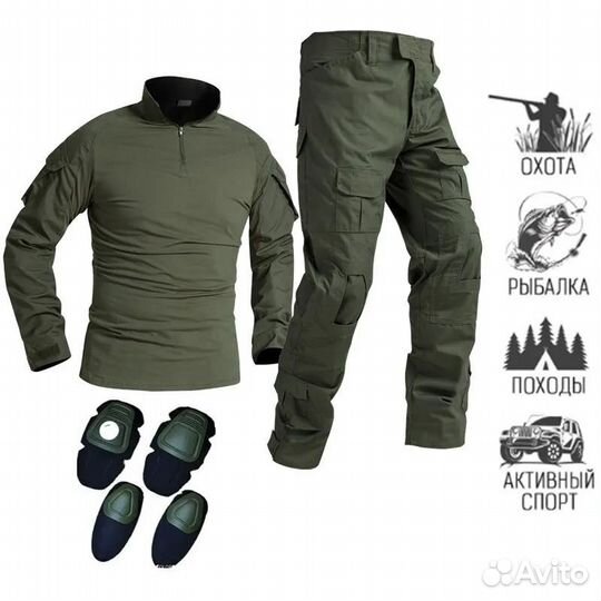 Тактический боевой костюм комбат мох мультикам
