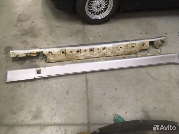 Накладки порогов mercedes w210