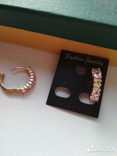 Серьги разные, набор куб