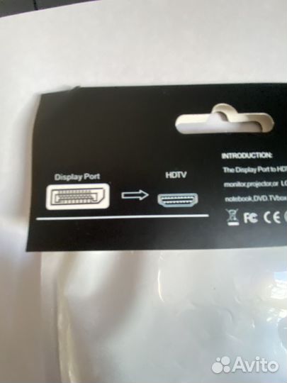 Кабель / переходник display port - hdmi(hdtv)