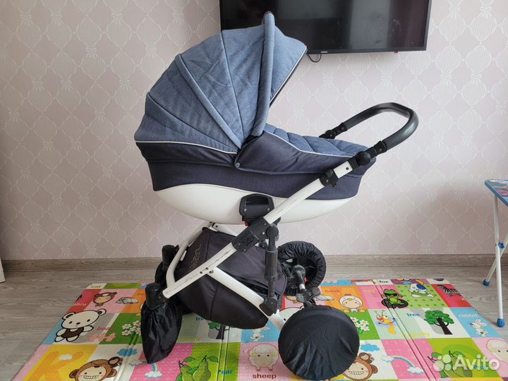 Коляска zippy tutis 3 в 1 jeans