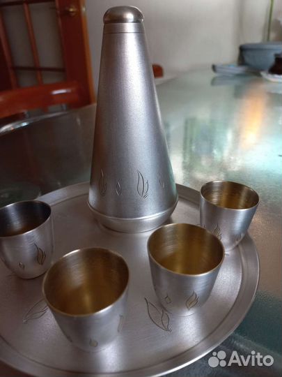 Коньячнный набор из мельхиора