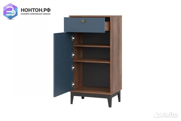 Комод Brass км-4 каштан арвадона / синий