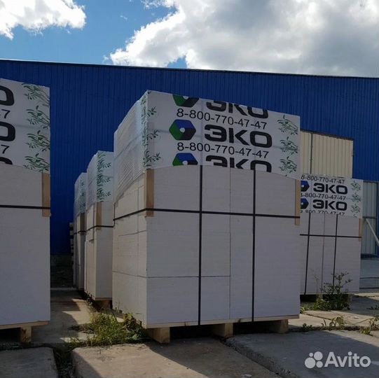 Газобетон эко D500 B3,5 50x250x600