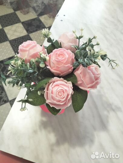 Мыльные цветы букет