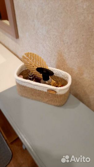 Корзина вязанная интерьерная новая органайзер