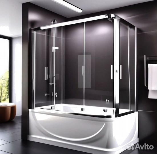 Стеклянные душевые