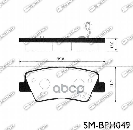 Колодки зад.hyundai solaris (RB) (2010) /KIA RI