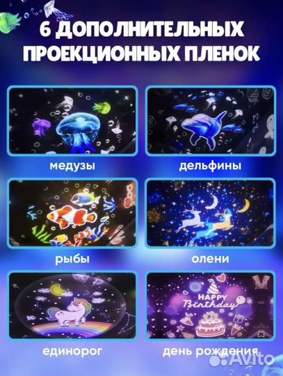 Детский ночник проектор новый