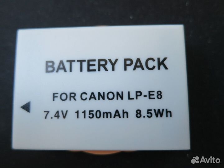 Аккумулятор LP-E8 Canon 550D 600D 650D 700D Новый