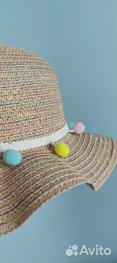 Шляпа панама для девочки шляпка