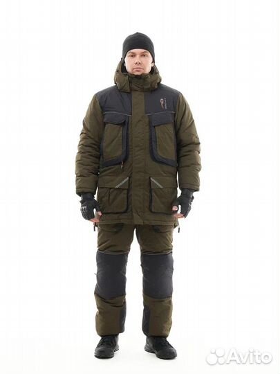 Костюм зимний taygerr граф -45 тк.Таслан (цв.хаки)