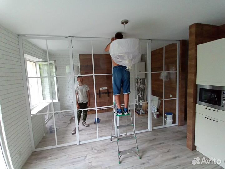 Двери перегородки межкомнатные раздвижные