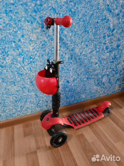 Самокат детский трехколесный бу