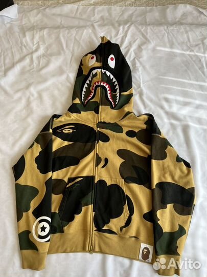 Zip hoodie bape shark оригинал