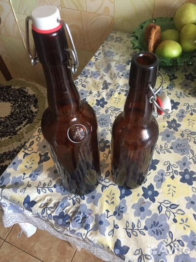 Бутылки с пробкой/скобой -0,5л/0,7л