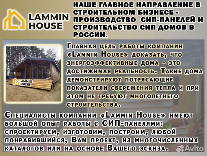 Сип панели 2500х625х124 мм. Все типы