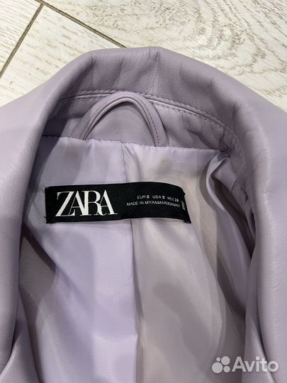 Кожаная куртка zara