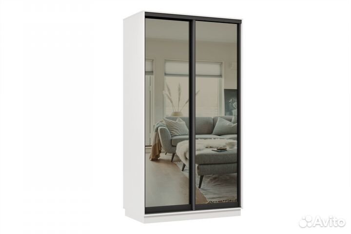 Шкаф купе Лайт мини 01 (01;01) Зеркало графит